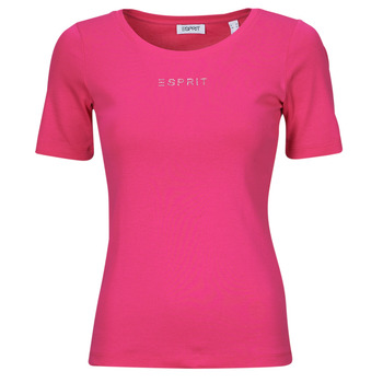 Ruhák Női Rövid ujjú pólók Esprit TSHIRT SL Rózsaszín