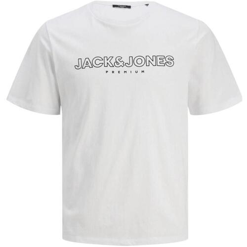 Ruhák Férfi Rövid ujjú pólók Jack & Jones  Fehér