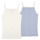 Ruhák Lány Trikók / Ujjatlan pólók Petit Bateau A0A4D X2 Kék / Fehér