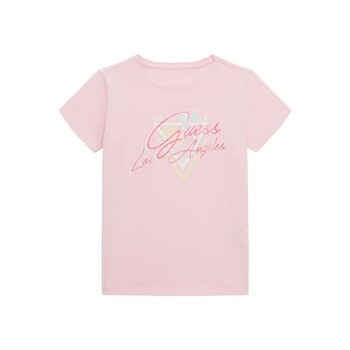 Ruhák Lány Rövid ujjú pólók Guess SS SHIRT Rózsaszín