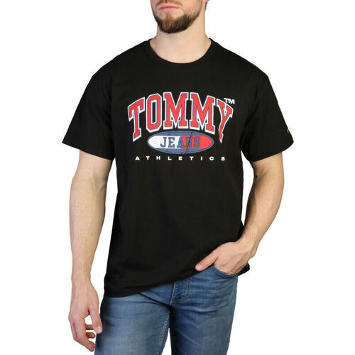 Ruhák Férfi Rövid ujjú pólók Tommy Hilfiger - dm0dm16407 Fekete 