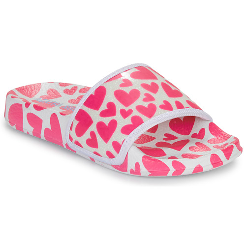 Cipők Lány strandpapucsok Agatha Ruiz de la Prada FLIP FLOP CORAZONES Fehér / Rózsaszín