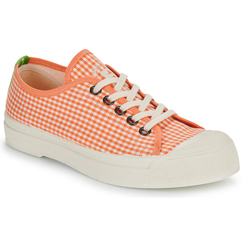 Cipők Női Rövid szárú edzőcipők Bensimon ROMY VICHY Narancssárga / Fehér