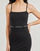 Ruhák Női Rövid ruhák Calvin Klein Jeans LOGO ELASTIC STRAPPY DRESS Fekete 