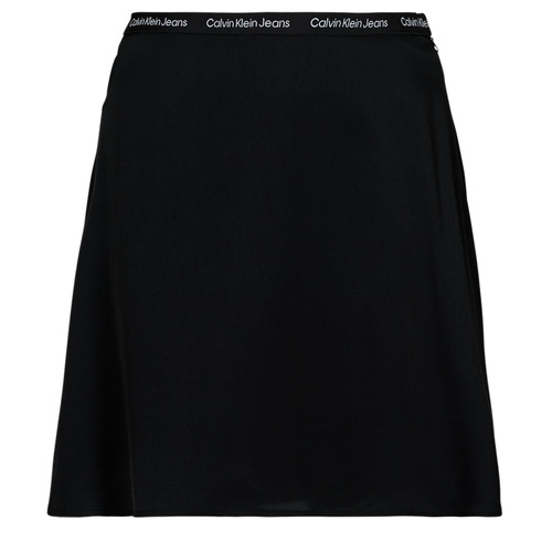 Ruhák Női Szoknyák Calvin Klein Jeans LOGO ELASTIC SKIRT Fekete 