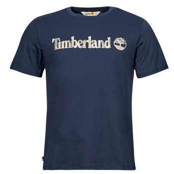 Timberland Camo Linear Logo Short Sleeve Tee Tengerész