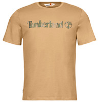 Ruhák Férfi Rövid ujjú pólók Timberland Camo Linear Logo Short Sleeve Tee Bézs