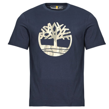 Ruhák Férfi Rövid ujjú pólók Timberland Camo Tree Logo Short Sleeve Tee Tengerész