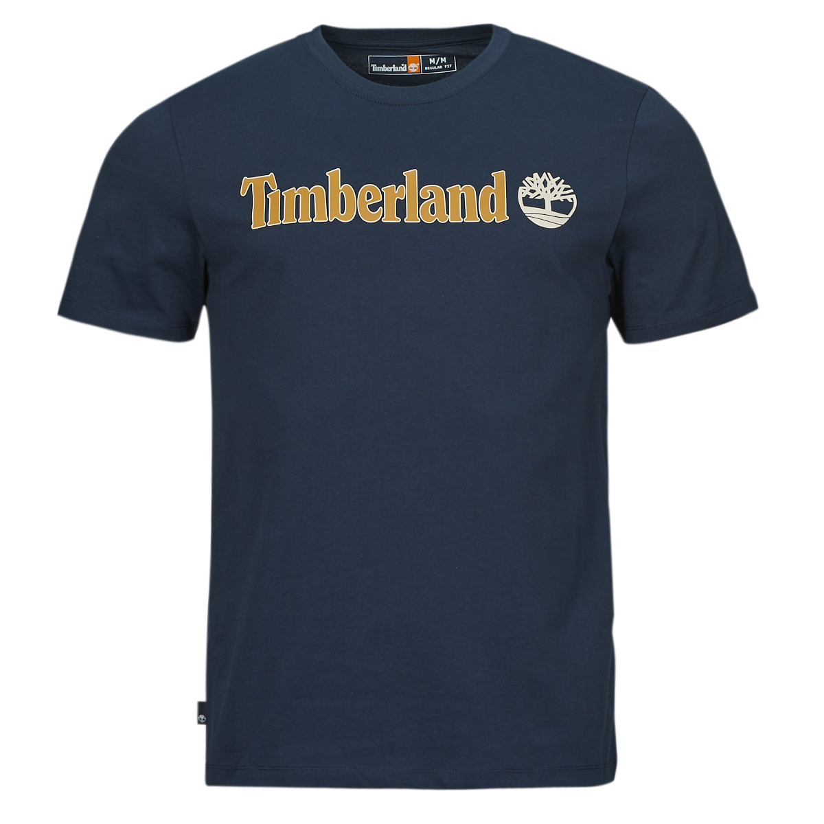 Ruhák Férfi Rövid ujjú pólók Timberland Linear Logo Short Sleeve Tee Tengerész