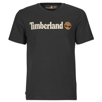 Ruhák Férfi Rövid ujjú pólók Timberland Linear Logo Short Sleeve Tee Fekete 
