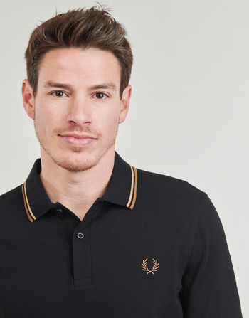 Fred Perry TWIN TIPPED FRED PERRY SHIRT Fekete  / Barna