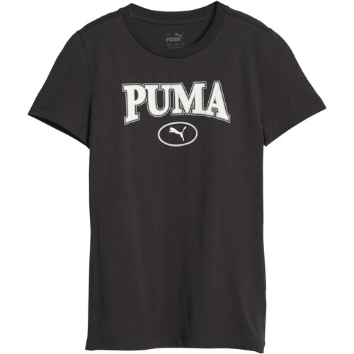 Ruhák Lány Rövid ujjú pólók Puma 219619 Fekete 