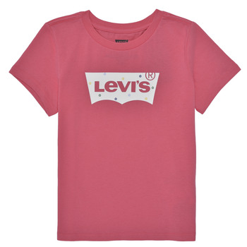 Ruhák Lány Rövid ujjú pólók Levi's MULTI DAISY BATWING TEE Rózsaszín / Fehér