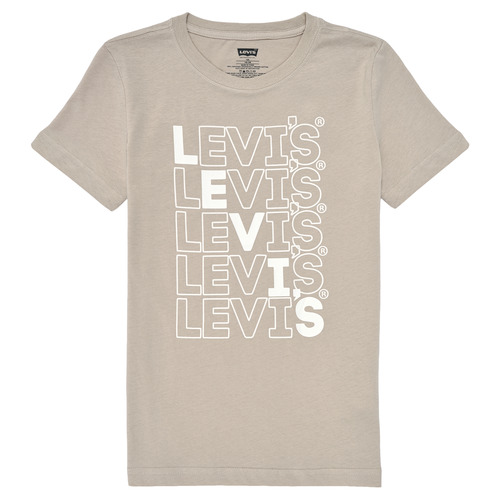 Ruhák Fiú Rövid ujjú pólók Levi's LEVI'S LOUD TEE Bézs
