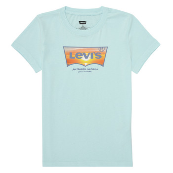 Ruhák Fiú Rövid ujjú pólók Levi's SUNSET BATWING TEE Kék / Narancssárga