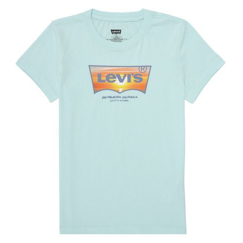 Ruhák Fiú Rövid ujjú pólók Levi's SUNSET BATWING TEE Kék / Narancssárga