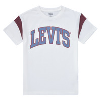 Ruhák Fiú Rövid ujjú pólók Levi's LEVI'S PREP SPORT TEE Fehér / Kék / Piros