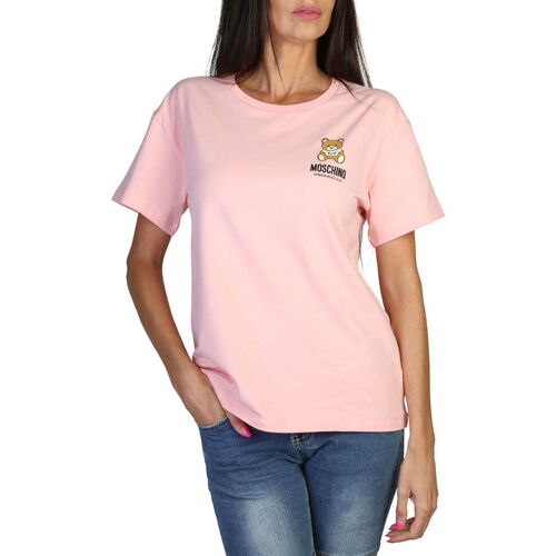 Ruhák Női Rövid ujjú pólók Moschino A0784 4410 A0227 Pink Rózsaszín