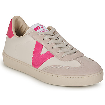 Cipők Női Rövid szárú edzőcipők Victoria BERLIN Fehér / Rózsaszín