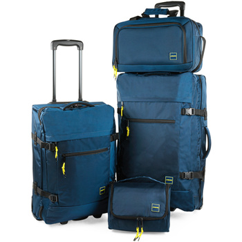 Táskák Puha bőröndök Jaslen Treviso Kék