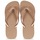 Cipők Női Lábujjközös papucsok Havaianas TOP METALLIC Rózsaszín / Arany