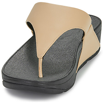 FitFlop Lulu Leather Toepost Fekete  / Bézs