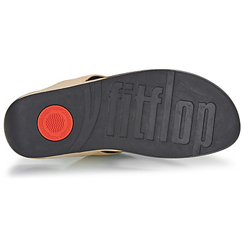 FitFlop Lulu Leather Toepost Fekete  / Bézs