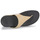 Cipők Női Lábujjközös papucsok FitFlop Lulu Leather Toepost Fekete  / Bézs