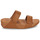 Cipők Női Szandálok / Saruk FitFlop Lulu Adjustable Leather Slides Barna / Teve