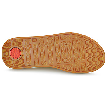 FitFlop F-Mode Leather-Twist Flatform Slides (Cork Wrap) Arany / Barna