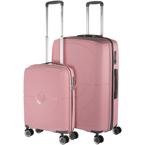 Táskák Keményfedeles bőröndök Jaslen Zurich Rózsaszín