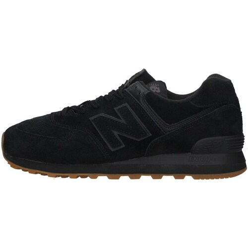 Cipők Rövid szárú edzőcipők New Balance U574NBB Fekete 