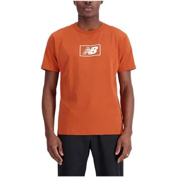 Ruhák Férfi Rövid ujjú pólók New Balance  Narancssárga