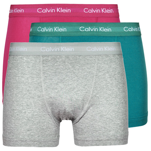 Fehérnemű Férfi Boxerek Calvin Klein Jeans TRUNK 3PK X3 Szürke / Zöld / Lila
