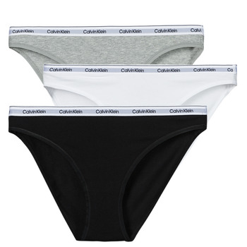 Fehérnemű Női Bugyik Calvin Klein Jeans BIKINI 3PK X3 Fekete  / Szürke / Fehér