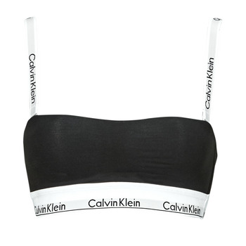 Fehérnemű Női Sport melltartók Calvin Klein Jeans LIGHTLY LINED BANDEAU Fekete 