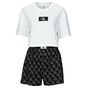 Calvin Klein Jeans S/S SHORT SET Fekete  / Fehér