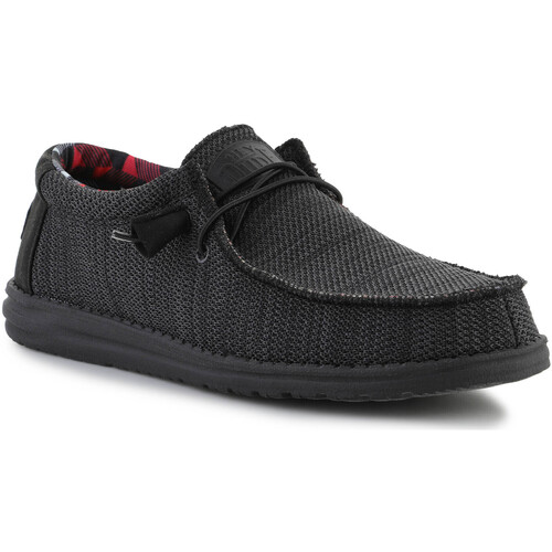 Cipők Rövid szárú edzőcipők HEYDUDE HEYDUDE WALLY SOX JET BLACK 40019-0XD Fekete 