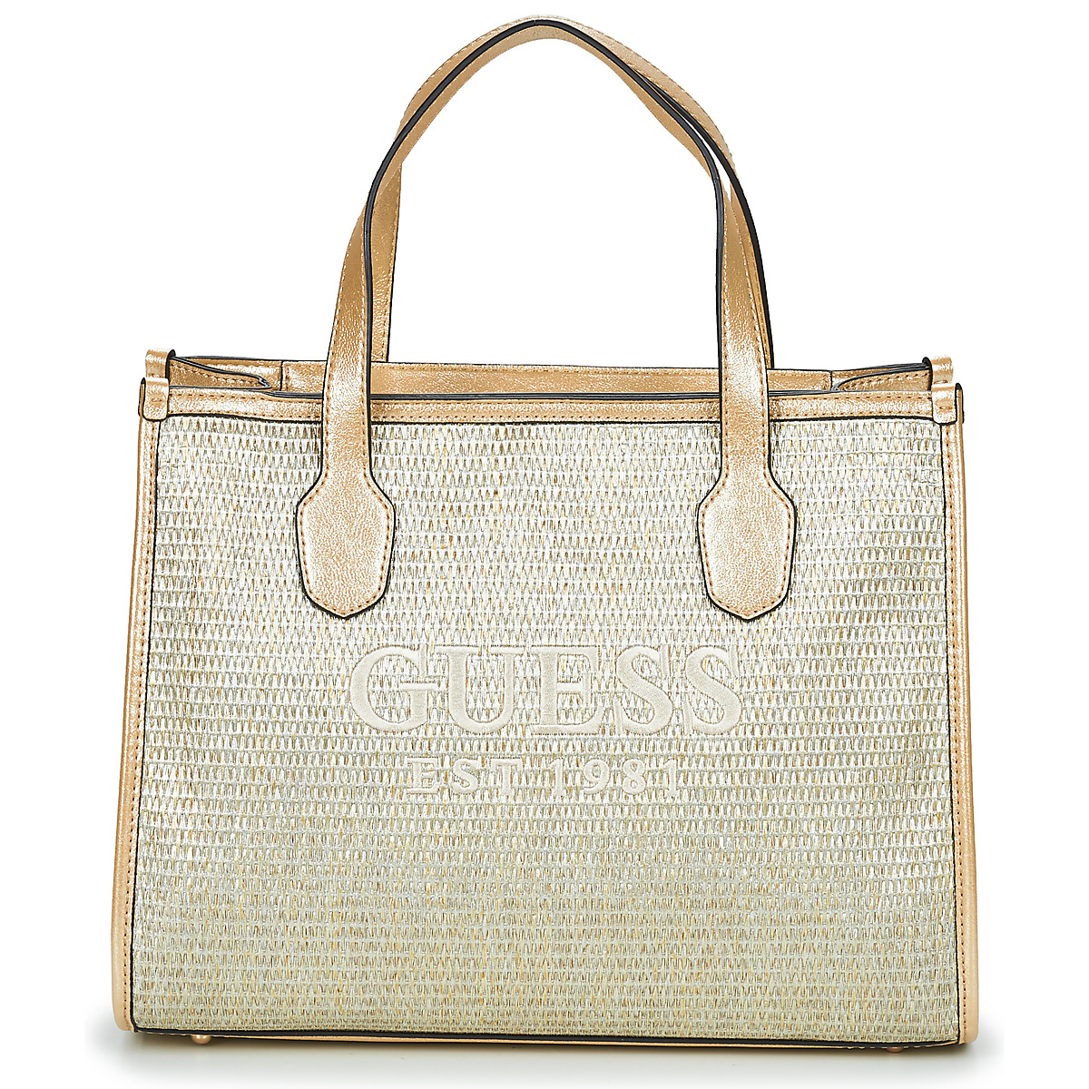 Táskák Női Bevásárló szatyrok / Bevásárló táskák Guess SILVANA TOTE Arany