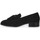 Cipők Női Mokkaszínek S.piero BLACK FLAT RUBBER Fekete 