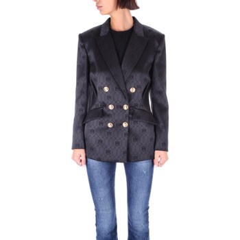 Ruhák Női Kabátok Elisabetta Franchi GI08437E2 Fekete 