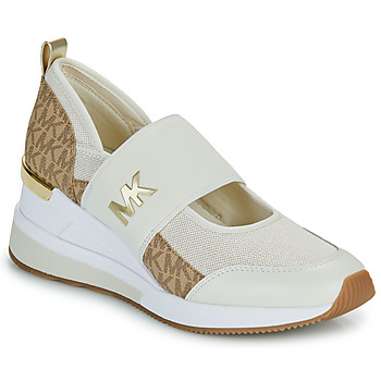 Cipők Női Rövid szárú edzőcipők MICHAEL Michael Kors FAE TRAINER Bézs / Teve / Arany