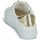Cipők Női Rövid szárú edzőcipők MICHAEL Michael Kors KEATON ZIP SLIP ON Fehér / Arany