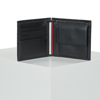 Tommy Hilfiger TH PREM LEATHER CC & COIN Fekete 