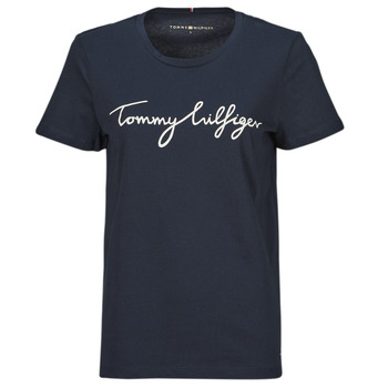 Ruhák Női Rövid ujjú pólók Tommy Hilfiger HERITAGE CREW NECK GRAPHIC TEE Tengerész