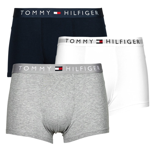 Fehérnemű Férfi Boxerek Tommy Hilfiger 3P TRUNK WB X3 Szürke / Fehér / Tengerész