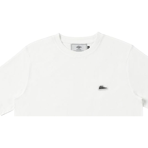 Ruhák Férfi Pólók / Galléros Pólók Sanjo T-Shirt Patch Classic - White Fehér