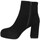 Cipők Női Bokacsizmák Les Venues 4050 Velours Femme Nero Fekete 