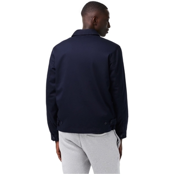 Lacoste Short Zippered Organic Jacket - Bleu Marine Bézs