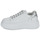 Cipők Női Rövid szárú edzőcipők Karl Lagerfeld KREEPER LO Whipstitch Lo Lace Fehér / Ezüst